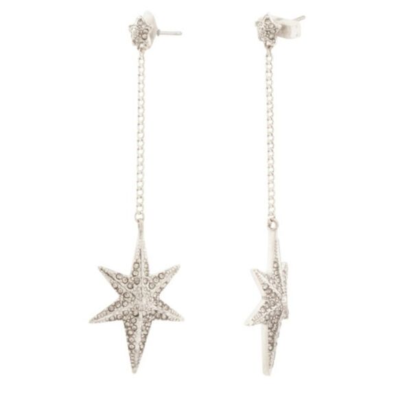 ~All Saints Starburst Statement Linear Earrings NWT - Picture 2 of 5